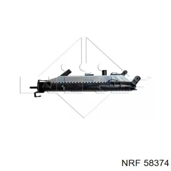 Radiador refrigeración del motor 58374 NRF