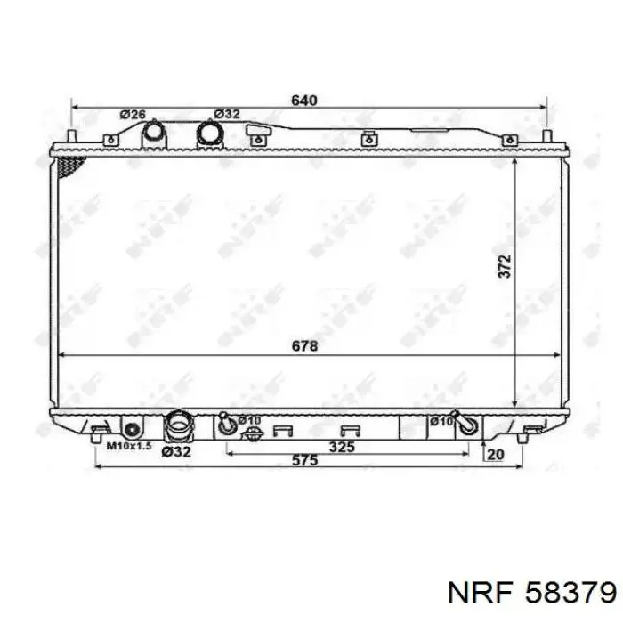 58379 NRF Радиатор основной