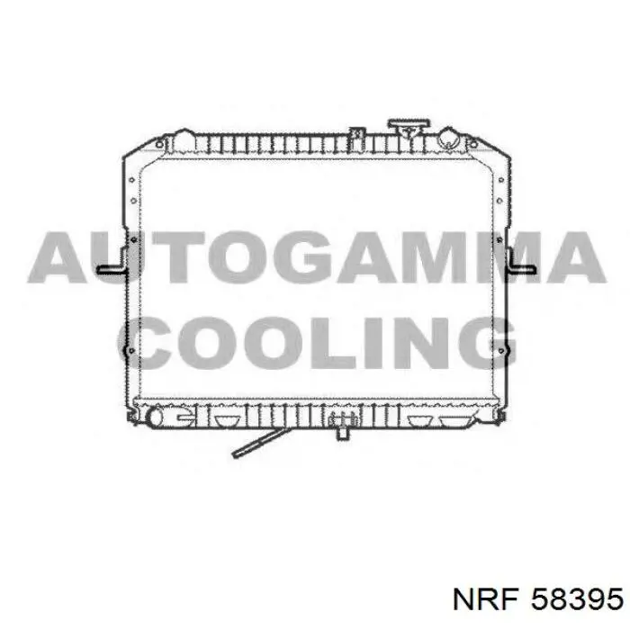 Radiador refrigeración del motor 58395 NRF