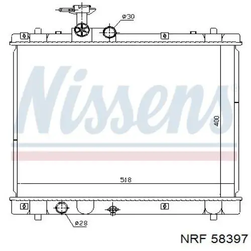 FP68A815NS Nissens Радиатор основной