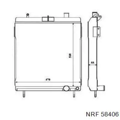 Радиатор охлаждения NRF 58406