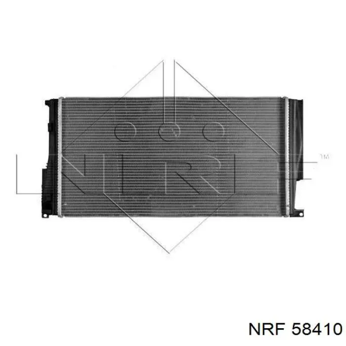 Radiador refrigeración del motor 58410 NRF