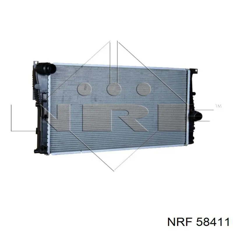 Radiador refrigeración del motor 58411 NRF