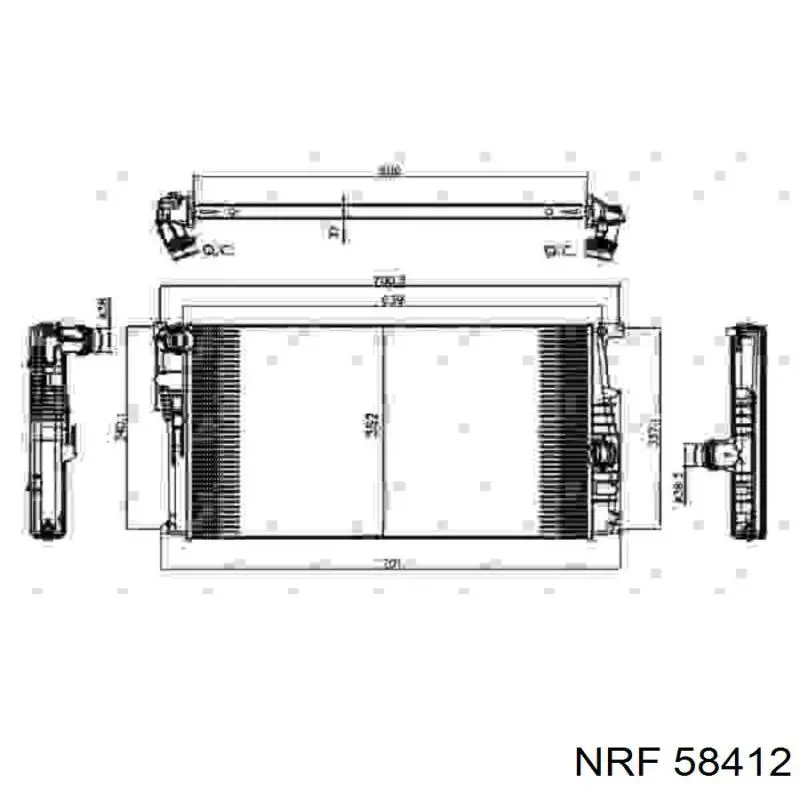 58412 NRF радиатор