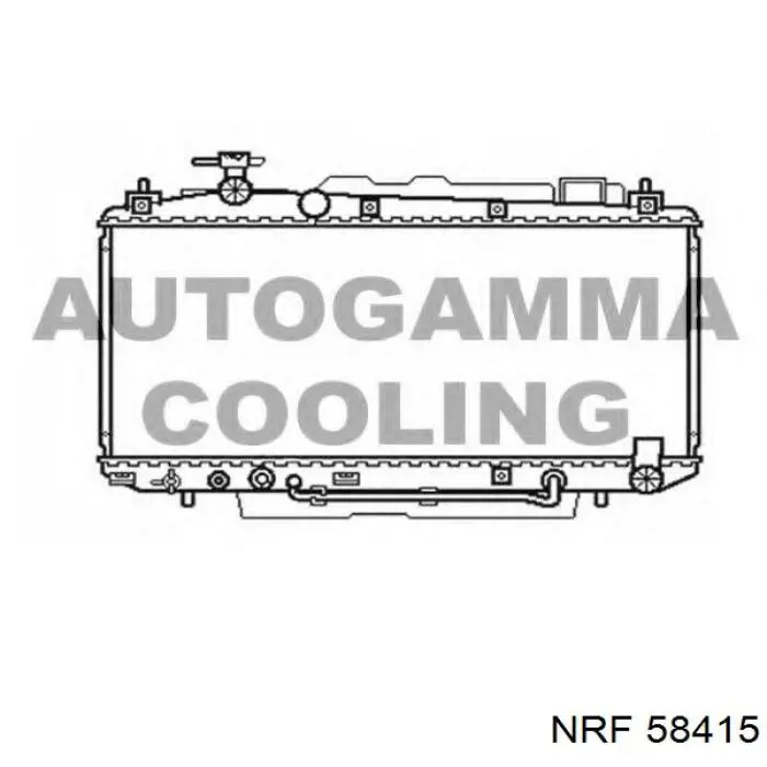 Радиатор 58415 NRF