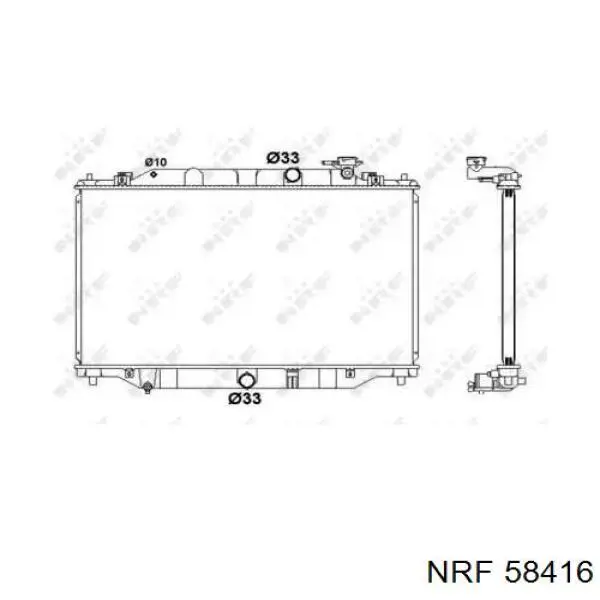 Радиатор 58416 NRF