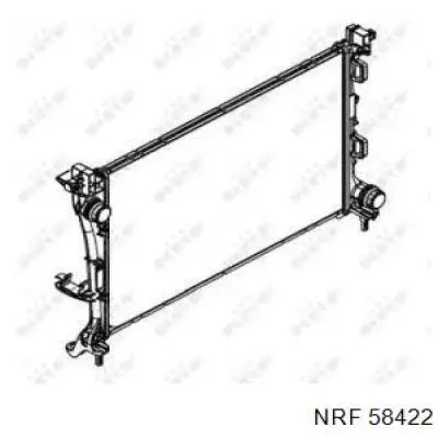 Радиатор охлаждения двигателя NRF 58422 цена, от 108.88 USD