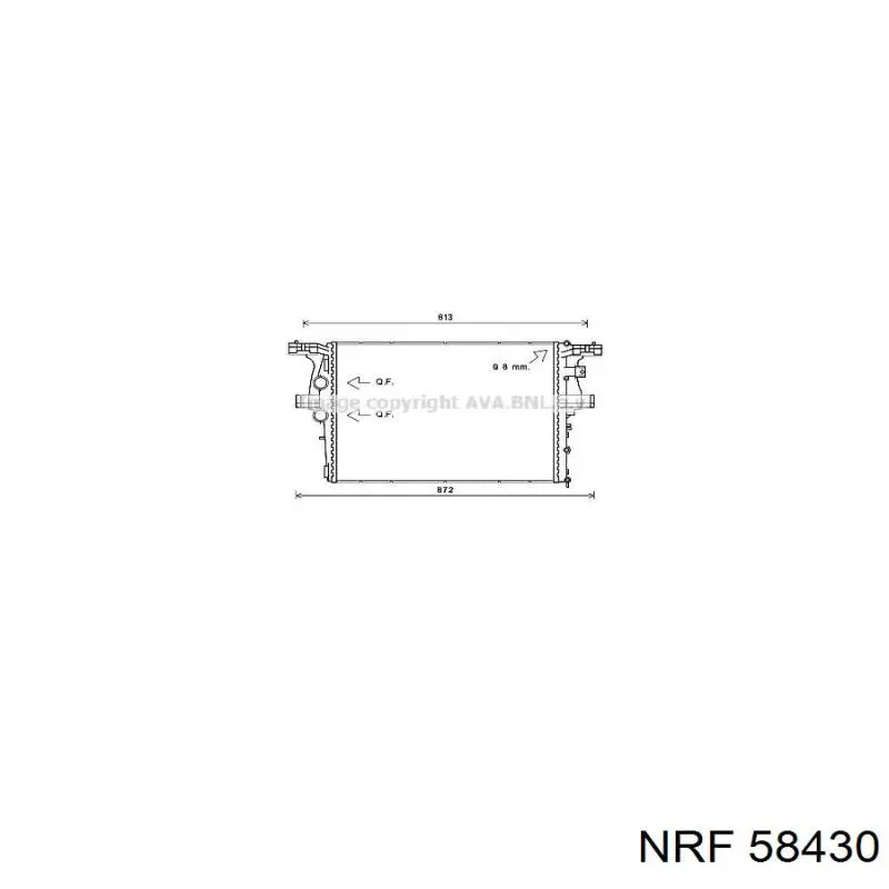 58430 NRF Радиатор основной