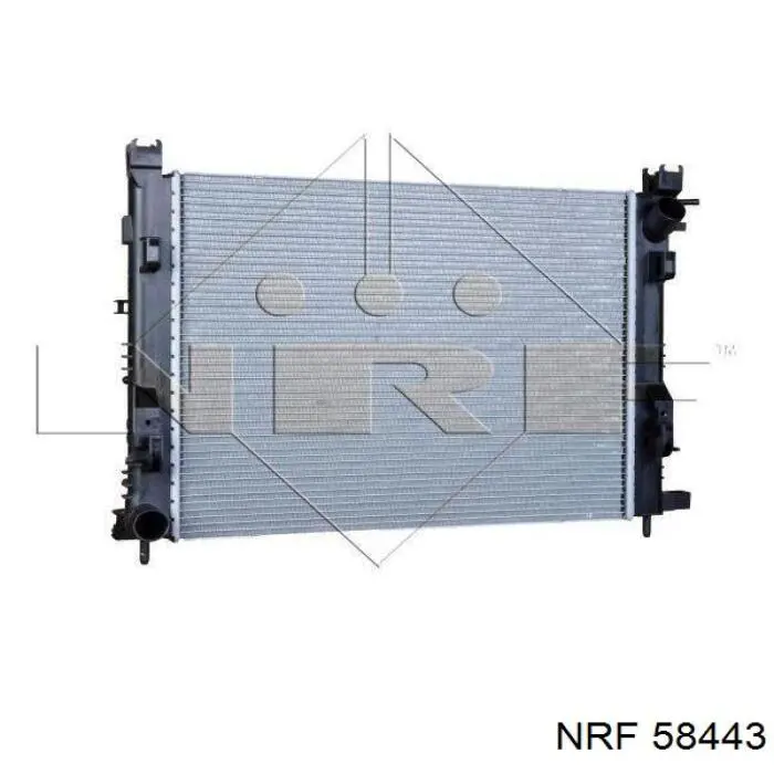 Radiador refrigeración del motor 58443 NRF