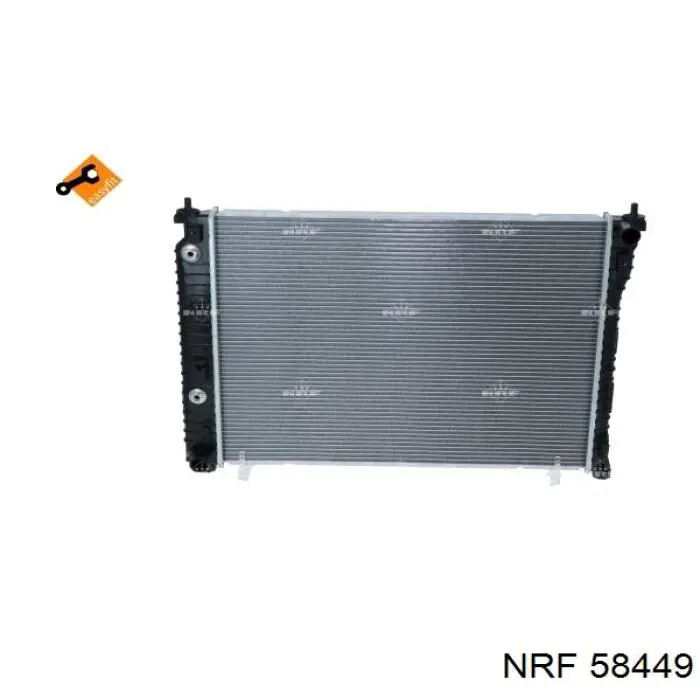58449 NRF radiador de esfriamento de motor