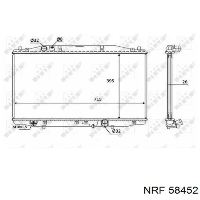 Радиатор 19010RBDE01 Market (OEM)