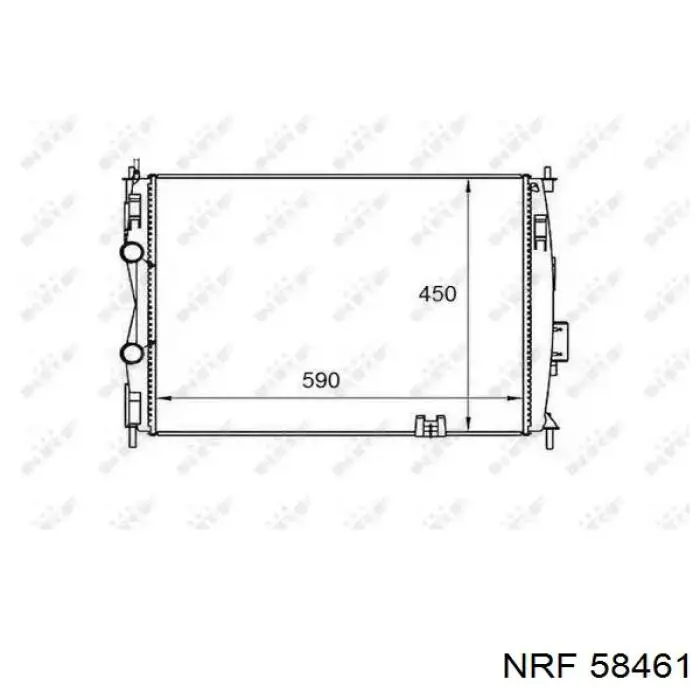 Радиатор 58461 NRF