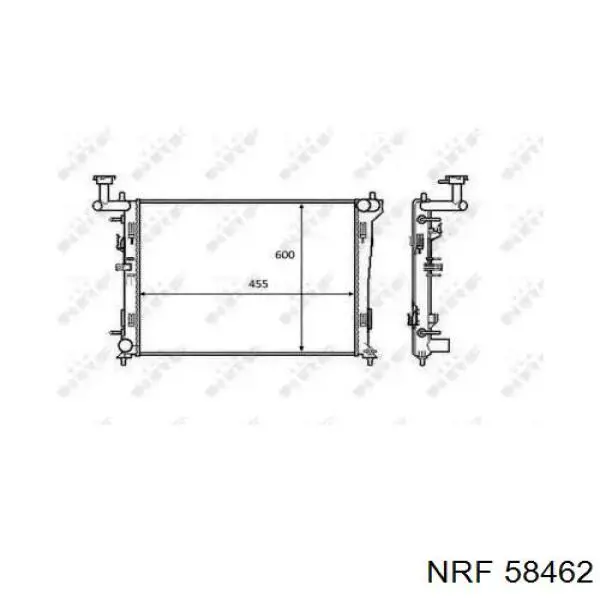 58462 NRF радиатор