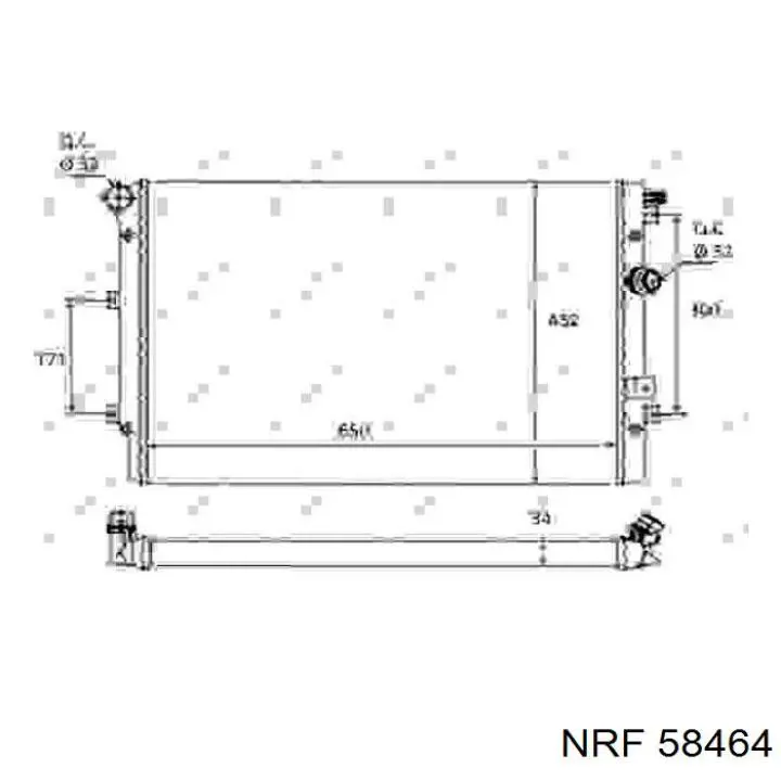 Радиатор охлаждения двигателя Sato Tech R12203 цена, от 71.45 USD