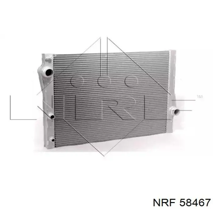 58467 NRF radiador de esfriamento de motor
