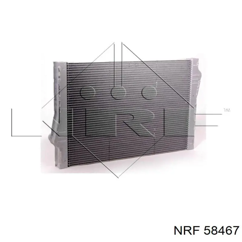 Radiador refrigeración del motor 58467 NRF