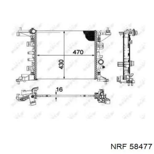 Радиатор CR1187000P Mahle Original