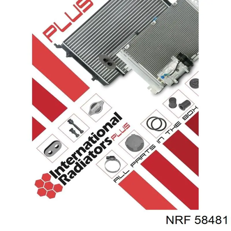Радиатор охлаждения двигателя NRF 58481 цена, от 135.82 USD