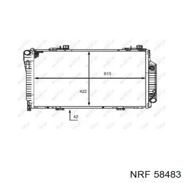 Радиатор 58483 NRF