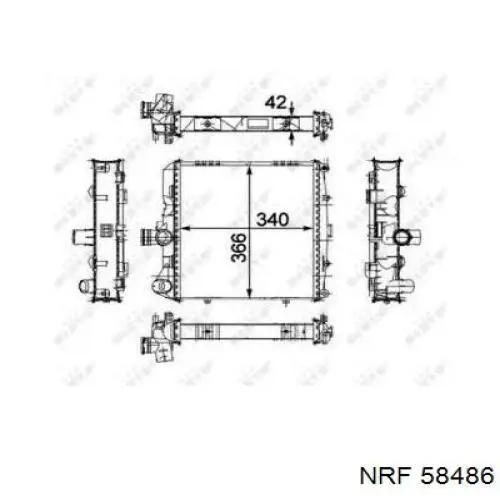 Радиатор CR817000P Mahle Original