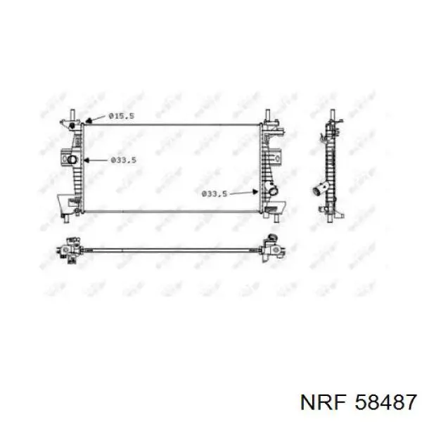 Радиатор 58487 NRF