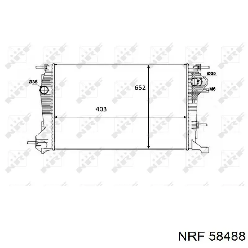 214101448R Renault (RVI) radiador de esfriamento de motor