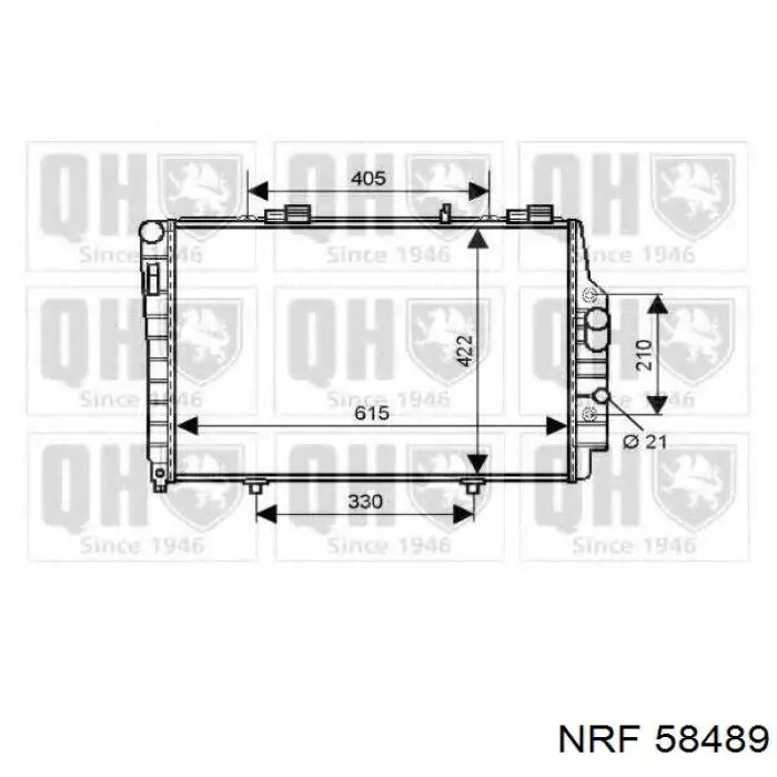 Радиатор 58489 NRF