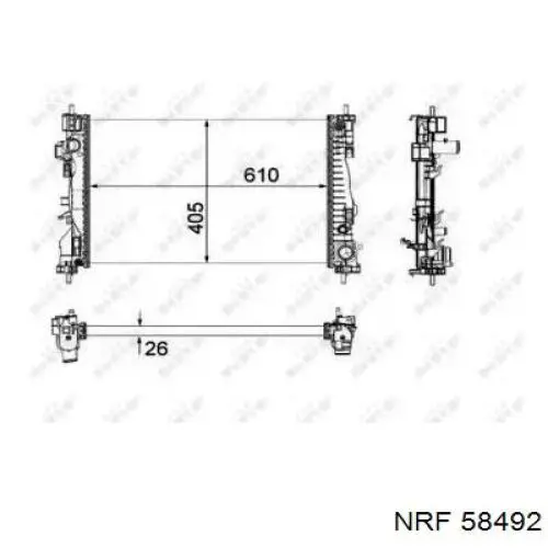 Радиатор CR1178000P Knecht-Mahle