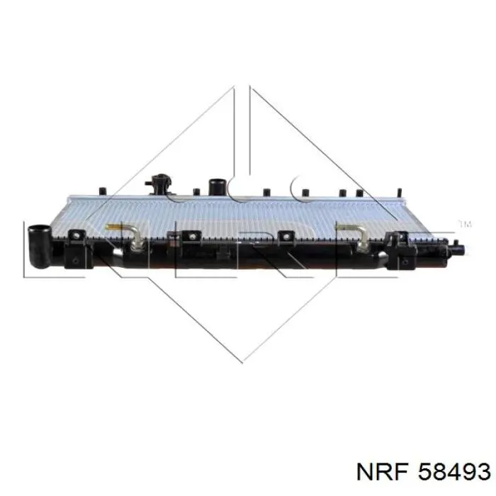 Радиатор охлаждения двигателя NRF 58493 цена, от 84.81 USD