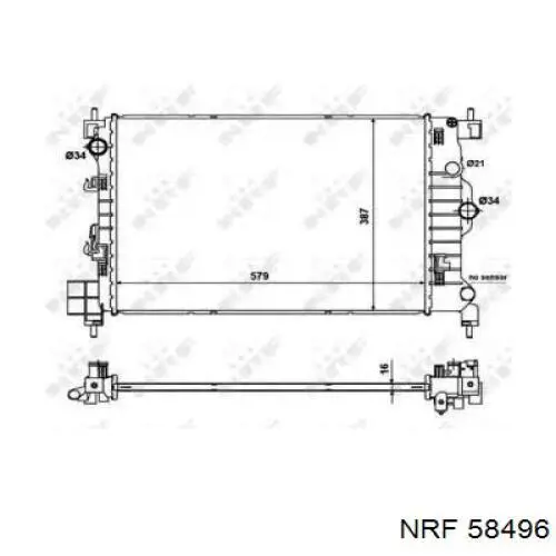 58496 NRF радиатор