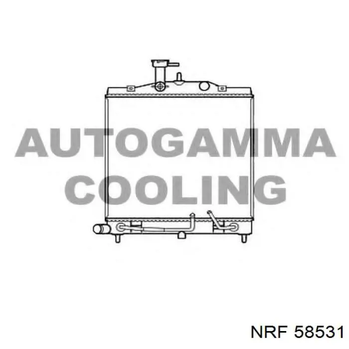 Радиатор охлаждения двигателя NRF 58531 цена, от 84.22 USD