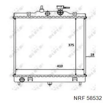 Радиатор 58532 NRF