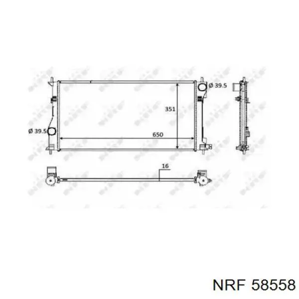 58558 NRF радиатор