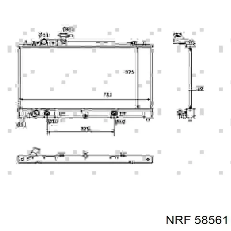 58561 NRF радиатор