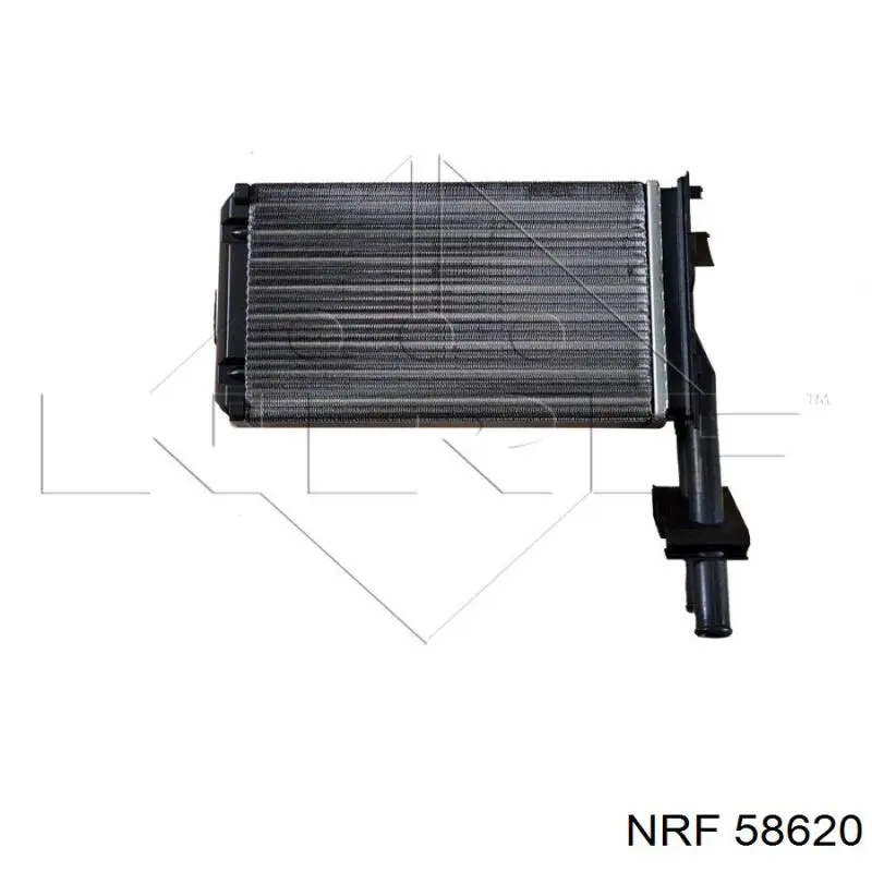 Radiador de calefacción 58620 NRF