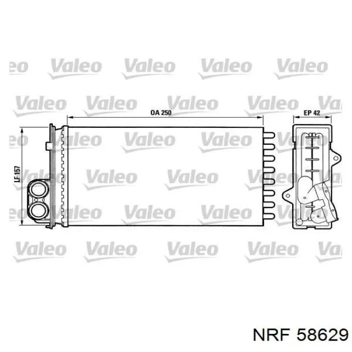 Купить 58629 NRF Радиатор печки