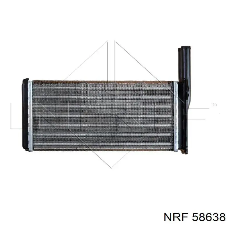 Radiador de calefacción 58638 NRF