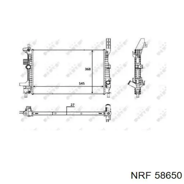 Купить CV618005VB Ford Радиатор водяной