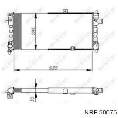 Радиатор 58675 NRF