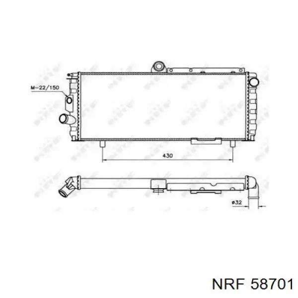 58701 NRF радиатор