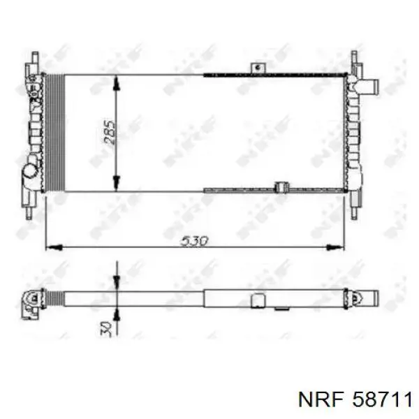 58711 NRF радиатор