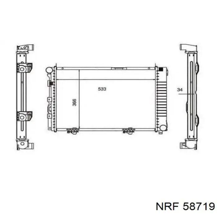 58719 NRF Радиатор основной