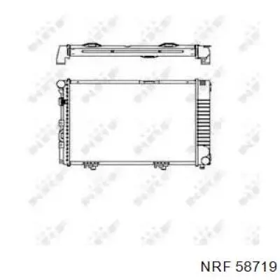 Радиатор охлаждения двигателя NRF 58719 цена, от 104.53 USD