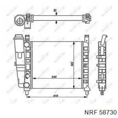Радиатор 58730 NRF