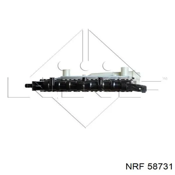 Radiador refrigeración del motor 58731 NRF