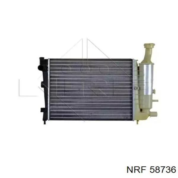 Radiador refrigeración del motor 58736 NRF