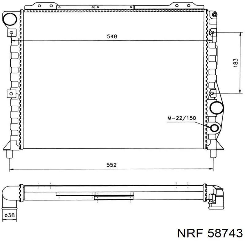 58743 NRF радиатор