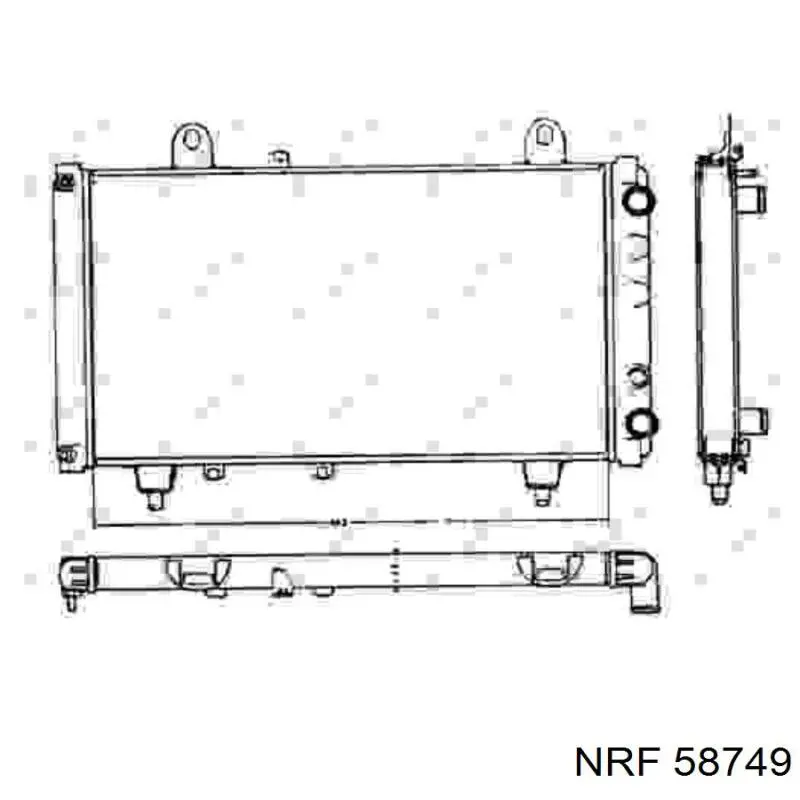 58749 NRF радиатор