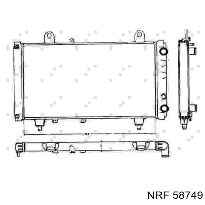 Радиатор 58749 NRF