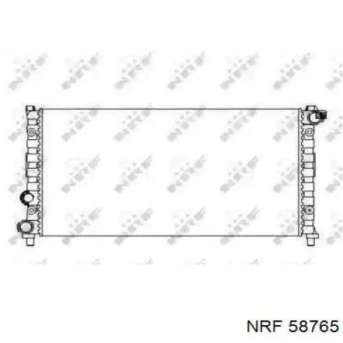 Радиатор охлаждения двигателя NRF 58765 цена, от 49.43 USD